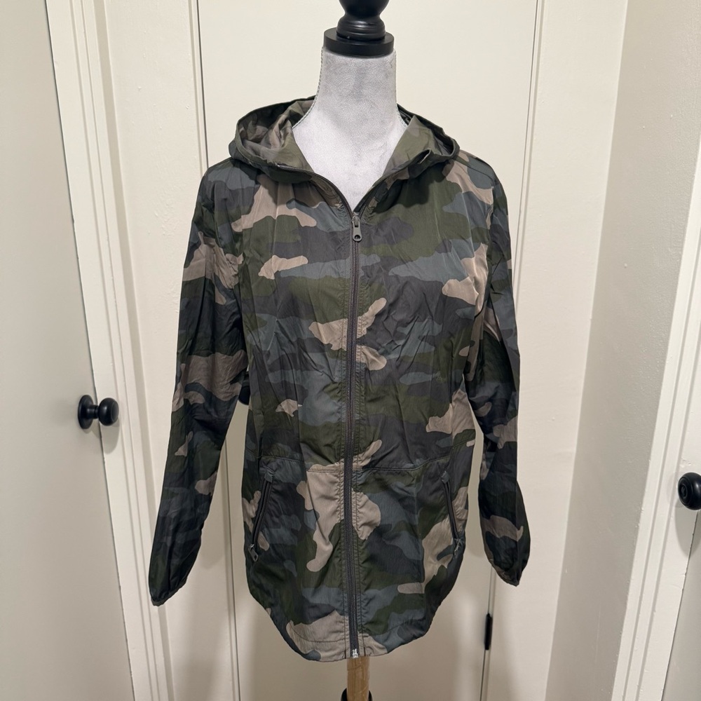 Aerie Camo Full-Zip Windbreaker